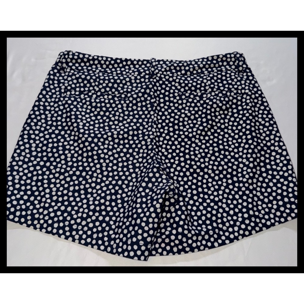 SPANX‎ Polka Dot Shorts Women Large Blue White Stretch Casual Summer - Picture 8 of 9